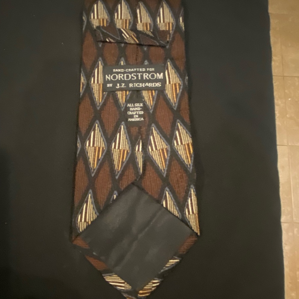 Men’s 56”L,long 100% silk Handcraftec for Nordstrom by JZ Richard’s 4” Excellent